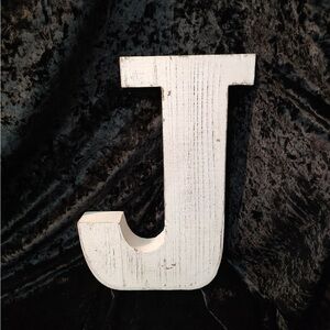 Rustic White Wall Letter Decor